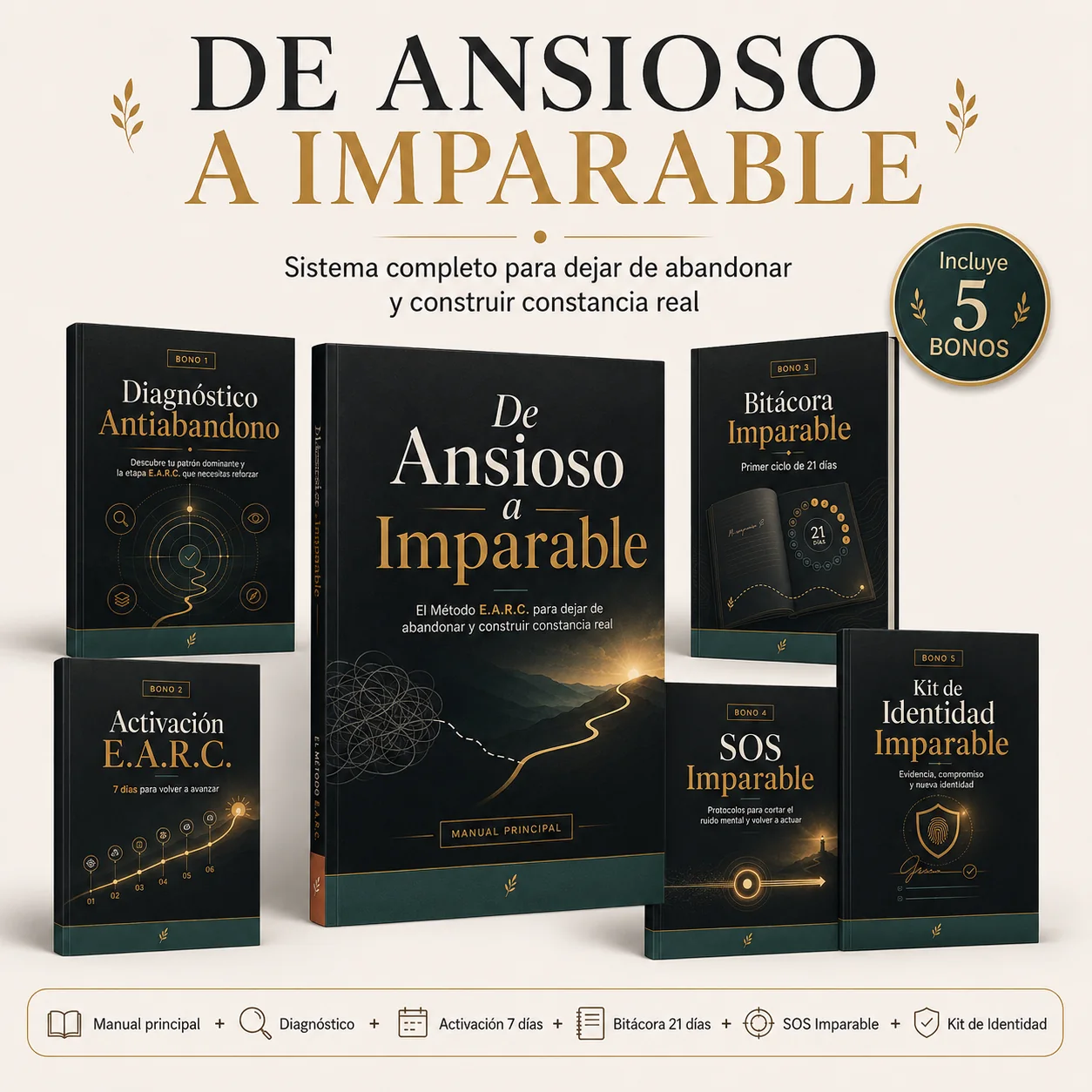 De Ansioso a Imparable y sus cinco recursos complementarios